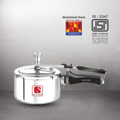 Salford  Non Induction Aluminium Pressure Cooker | Silver