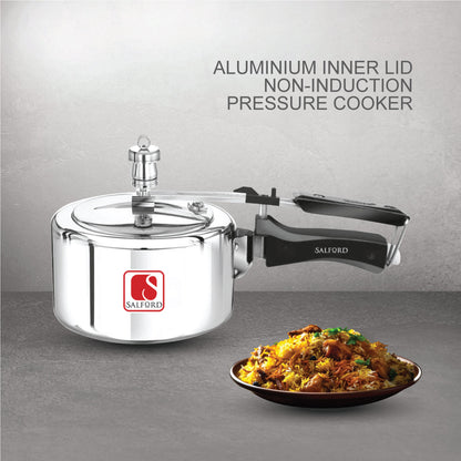 Salford  Non Induction Aluminium Pressure Cooker | Silver