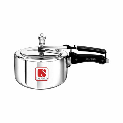Salford Mini 1L Aluminium Pressure Cooker | Silver, 1L