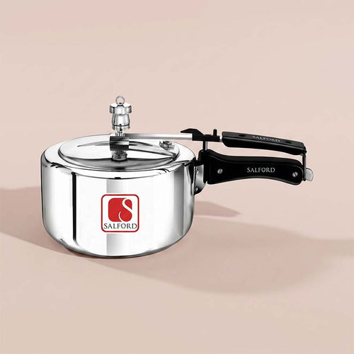 Salford Mini 1L Aluminium Pressure Cooker | Silver, 1L