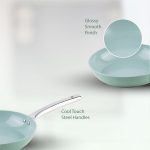 Salford Ceramic Forged Non-stick Frypan & Tava | Green, Set of 2