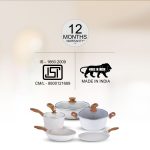 Salford Forged Non-stick Frypan & Tava | White Spatter, Set of 2