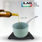 Salford Forged Ceramic Non-stick Saucepan with Glass Lid | Green, 16 cm