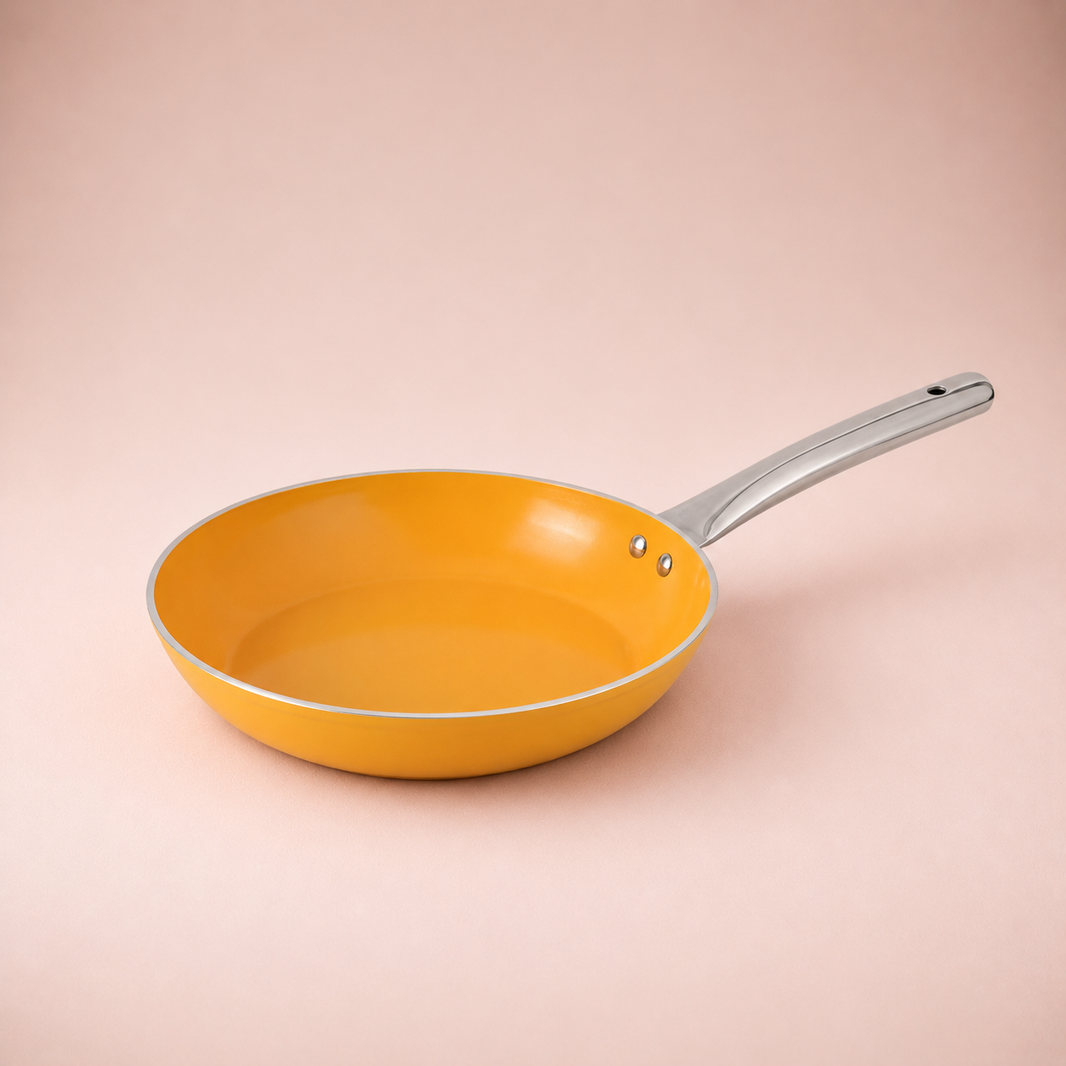 Salford Forged Ceramic Non-stick Frypan | Mustard Yellow, 24 cm